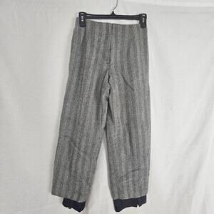 Womens Talbots Vintage Wool Black/White Lined Pants Cuffed Size 2